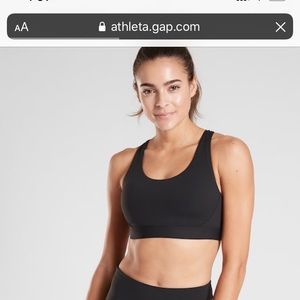NWT Athleta Black Sports Bra (Sizes A-C)